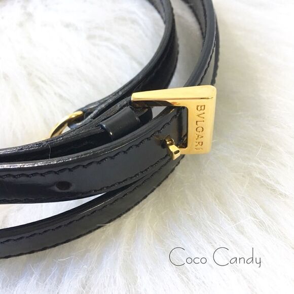 🔃Bulgari Black Leather Accordion Crossbody Bag - Picture 11 of 16